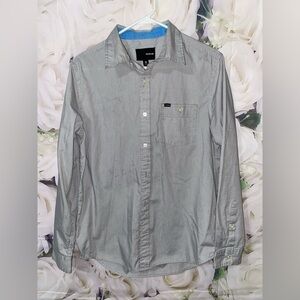 Hurley Concrete Gray Casual Button Down size medium‌‌‌